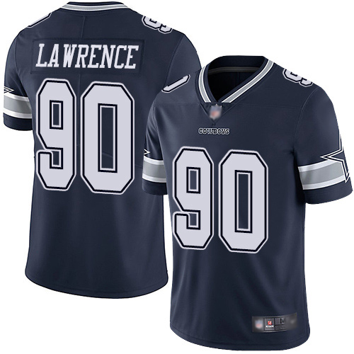 Men Dallas Cowboys Limited Navy Blue DeMarcus Lawrence Home #90 Vapor Untouchable NFL Jersey->youth nfl jersey->Youth Jersey